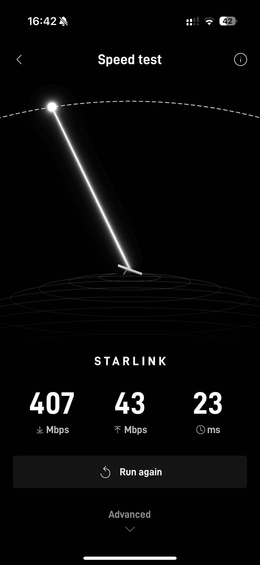 Starlink high speed internet